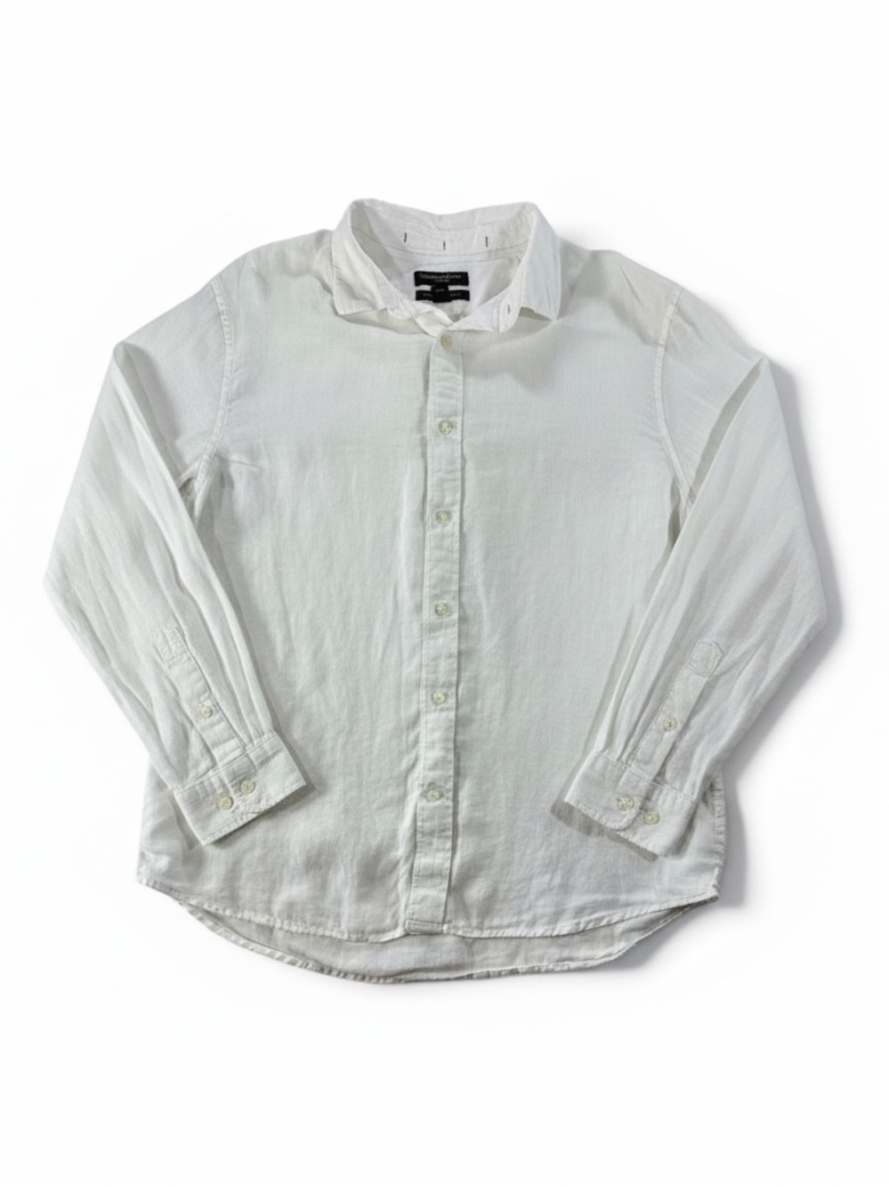 Banana Republic Men’s L Linen White Long-Sleeve Button Down Shirt